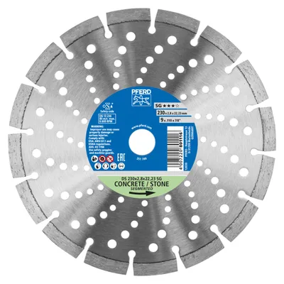 Immagine prodotto di Disco diamantato D.230mm Bore.22,23mm 2.8mm 10mm PFERD 68000044