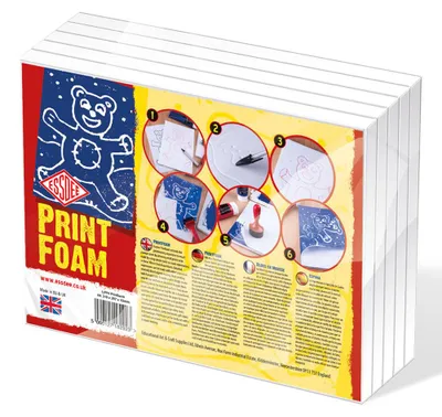 Immagine prodotto di Essdee Printfoam, set per stampa a rilievo A4 - 5 pezzi, un giocattolo creativo