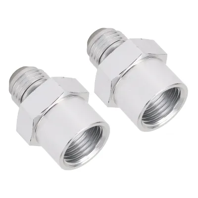 Imagen del producto de Adaptador para manguera de combustible, conector roscado para combustible, conector para manguera de combustible, adaptador para línea de combustible, accesorios para línea de combustible, adaptador de tubo de combustible de aluminio