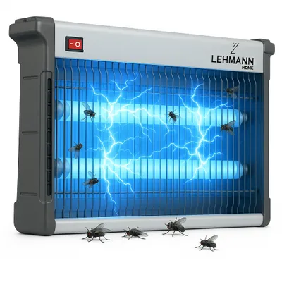 Zdjęcie produktu dla Lampa owadobójcza LEHMANN LHOIL-2015 elektryczna lampa, zabójca owadów, światło UV LED, mocna 150 m²