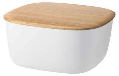 Image de Rig-Tig boîte à pain Box-It, boîte à pain, plastique, bambou, White, 23 x 23 cm, Z00362-1