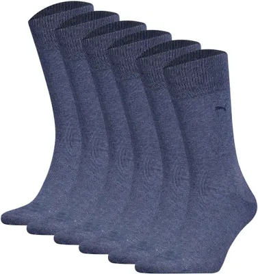 Produktbild von PUMA Herren Socken, 6er Pack -  Classic, Kurzsocken, Logo, einfarbig Blau 39-42