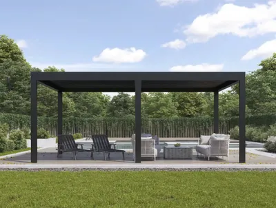 Produktbild von Elektrisch verstellbare Lamellendach-Pergola AirCube 600x400 freistehend
