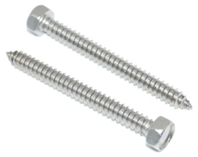 Sechskant-Blechschrauben 6,3 x 45 mm, 60 Stück, Edelstahl A2