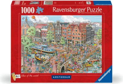Immagine prodotto di Ravensburger Puzzle 12000296 - Amsterdam - puzzle da 1000 pezzi per adulti e bambini a partire dai 14 anni, puzzle della città di Amsterdam