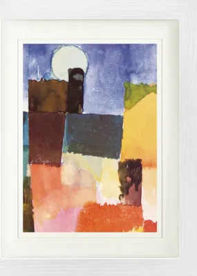 Produktbild von Paul Klee Gerahmtes Bild Mit Edlem Passepartout | Wand-Bilder | Im Bilderrahmen - Mondaufgangœber St. Germain, 1915 (40 x 30 cm)