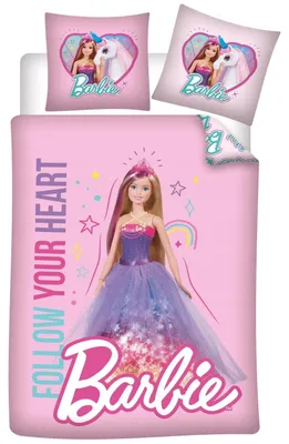 Immagine prodotto di Barbie baby biancheria da letto reversibile rosa 100 x 135 cm