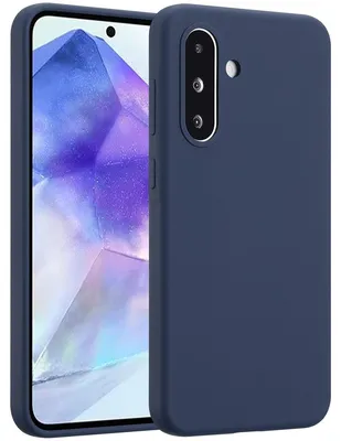 Imagen del producto de Funda Trasera de Silicona Líquida para Samsung Galaxy A36 / A56 - Azul oscuro