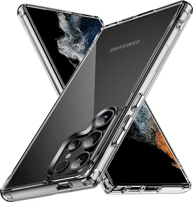Produktbild von Hülle für Samsung Galaxy S24 Ultra, Kristall Klar PC Hartschale TPU Bumper Ecke Kante Stoßfest Schutzhülle