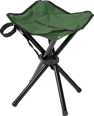 Produktbild von KIRKJUBØUR® klappbarer Outdoor Hocker, 4-beinig, leicht & kompakt, wasserabweisend, inkl. Tragetasche – ideal für Camping & Angeln grün | KJ-29