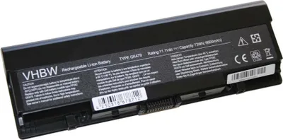 Produktbild von vhbw Akku Ersatz für Dell 451-10476, 451-10477, FK890, FP282, 312-0590, 312-0594, 312-0595, GK479, NR239 für Notebook (6600 mAh, 11,1 V, Li-Ion)