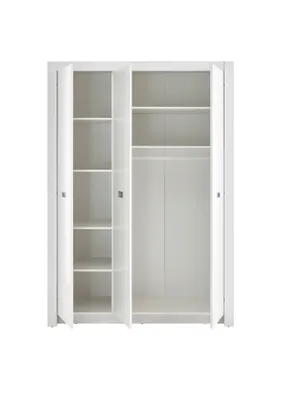 Produktbild von Schrank Kinderkleiderschrank Kinderzimmer Kleiderschrank "Alba I" Weiß