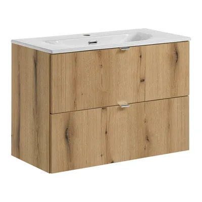 Produktbild von Waschtisch 80cm, in Eiche, NEWPORT-56-OAK