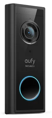 Image de eufy Security, sonnette de porte vidéo sans fil supplémentaire Batterie, 2K HD, sonnette de porte avec fonction caméra, sans frais, détection de personnes, fonction audio, installation très facile (HomeBase 2 nécessaire)