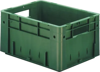 Zdjęcie produktu dla LA-KA-PE Pojemnik transportowy do układania w stos L400xW300xH210mm - VTK 400/210-0 GREY