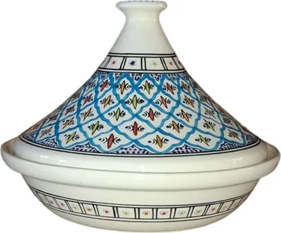 Image de Tajine de service Bakir Turquoise - D 31 cm