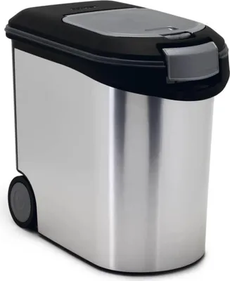 Produktbild von Curver Futter-Container 12kg, 35L, schwarz Silber, 28 x 50 x 43 cm