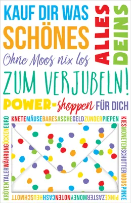 Produktbild von SUSY CARD Geldschein-Grußkarte "Sprüche 2"