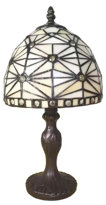Zdjęcie produktu dla Lampa stołowa Clayre & Eef Tiffany Ø 18x33 cm Beżowy polyresin