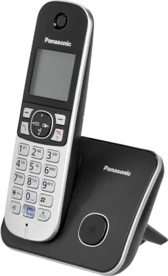 Zdjęcie produktu dla Panasonic KX-TG6811GB, Telefon w systemie DECT, 120 wejścia, Nazwa i identyfikacja dzwoniącego, Czarny