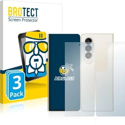 Produktbild von 3x BROTECT Schutzglas für Samsung Galaxy Z Fold 4 (Display+Rückseite) Schutzfolie Panzer Folie Glas Display Schutz klar