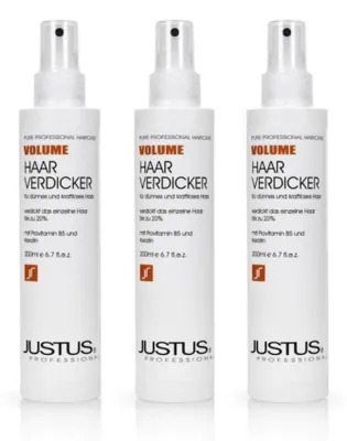 Produktbild von Justus Haarverdicker Volume Spray 3 x 200 ml