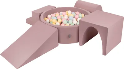 Produktbild von KiddyMoon Spielplatz aus Schaumstoff mit Bällebad PPZP-OK30D-125