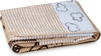 Produktbild von Julius Zöllner Schmusedecke-Baumwolldecke Jacquard | Gr. 75x100 cm Germany 100% Baumwolle ® STANDARD 100 Schlummerbärchen