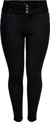 Produktbild von ONLY CARMAKOMA Damen Skinny Jeans High Waist Denim Große Größen Plus Size Übergröße Größe: 48W / 32L