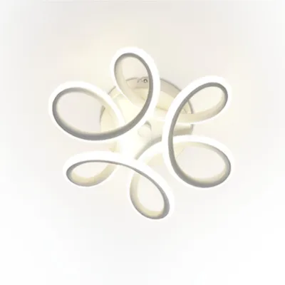 Image de ZMH Plafonnier LED Plafonnier chambre Moderne Plafonnier petit couloir 26W Blanc Lampe de cuisine Blanc chaud 3000K Lampe géométrique