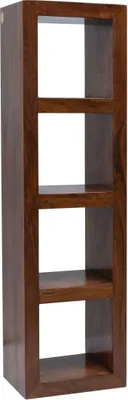 Immagine prodotto di MASSIVMOEBEL24 | scaffale in legno di Acacia 48x35x174 nougat laccato OXFORD #335