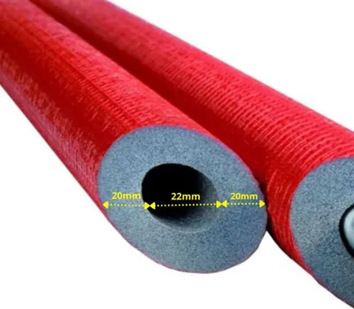 Obrázok produktu pre Izolácia potrubia 22mm, 2m, tepelná, flexibilná, sivá