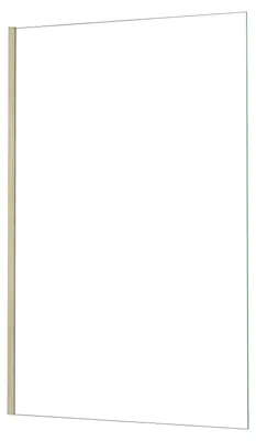 Produktbild von Duschspa Walk-In Dusche 70x200cm Duschwand Gold gebürstet 8mm NANO ESG-Glas Duschabtrennung Duschtrennwand