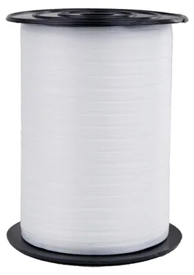 Produktbild von Dekolo Ballonband Ballonschnur für Luftballons Kräuselband Dekoband Geschenkbänder 220m Weiß