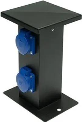 Obrázok produktu pre Distribučný stĺp 2x250V IP44 AL BLACK