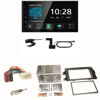 Produktbild von Kenwood DMX5020DABS Android Auto CarPlay Einbauset für Suzuki SX 4 Fiat Sedici