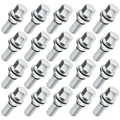 Immagine prodotto di 20x bulloni di offset M14x1.5 28mm bulloni eccentrici Bulloni ruota per Audi VW Skoda