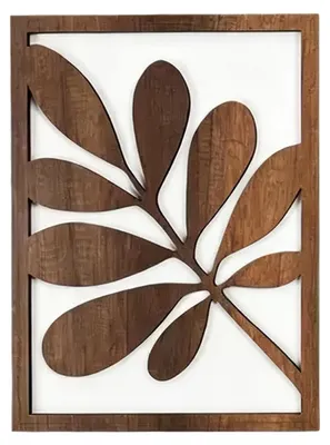 Image de Elzusha - Décoration murale composée de 3 feuilles en bois