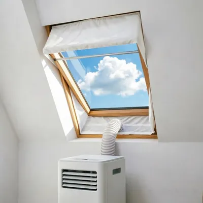 Zdjęcie produktu dla Uszczelka okna do klimatyzatora - Samoprzylepna - 2 x 230 cm - Do przenośnego klimatyzatora