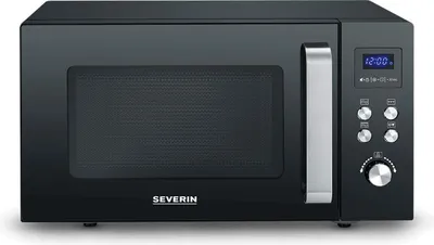 Produktbild von SEVERIN 2-in-1 Mikrowelle mit Glasboden und Grill MW 7763