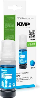 Produktbild von KMP Tintentank HP31    1VU26AE  8000 S. cyan remanufactured