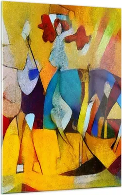 Produktbild von Bilder auf glas - Einteilig - Abstraktion modern - 50x70cm - Glasbilder - Wandbilder - Bilder - zum Aufhängen bereit - Wanddekoration aus Glas - Glas Bilder - Wandbild auf Glas - GPA50x70-3455