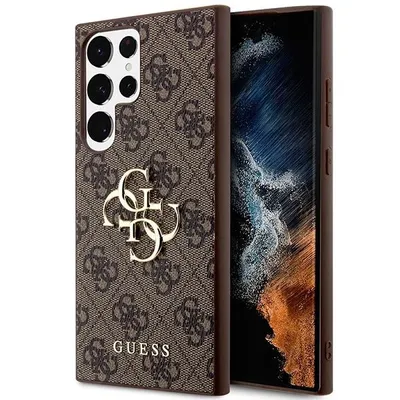 Obrázek produktu pro Guess 4G Big Metal Logo - Samsung Galaxy S23 Ultra pouzdro (hnědá)