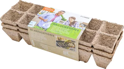 Produktbild von SIENA GARDEN 36 Anzuchttöpfe Ø 5 cm quadratisch