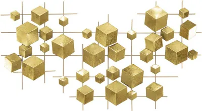 Image de Mauro Ferretti panneau mural Abstract 90,5x3,5x50 cm doré
