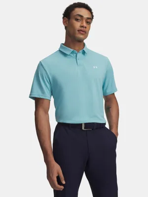 Produktbild von Under Armour T2G Piqué Herren-Golfpoloshirt, Blau