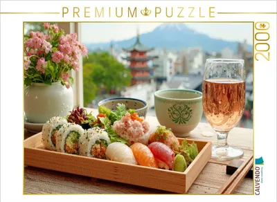 Produktbild von CALVENDO Puzzle Sushi - Genuss ohnegleichen | 2000 Teile Lege-Größe 90x67cm Foto-Puzzle für glückliche Stunden