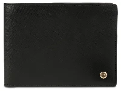 Image de bugatti porte-monnaie Roccia Wallet with Flap Black noir