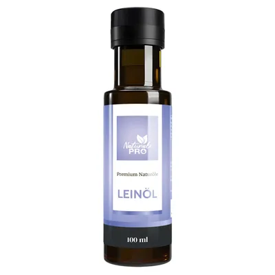Produktbild von Reines Leinöl – natürliche, pflanzliche Omega-3-Quelle mit hohem ALA-Gehalt