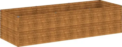 Image de vidaXL Lit surélevé 290x100x69 cm acier corten